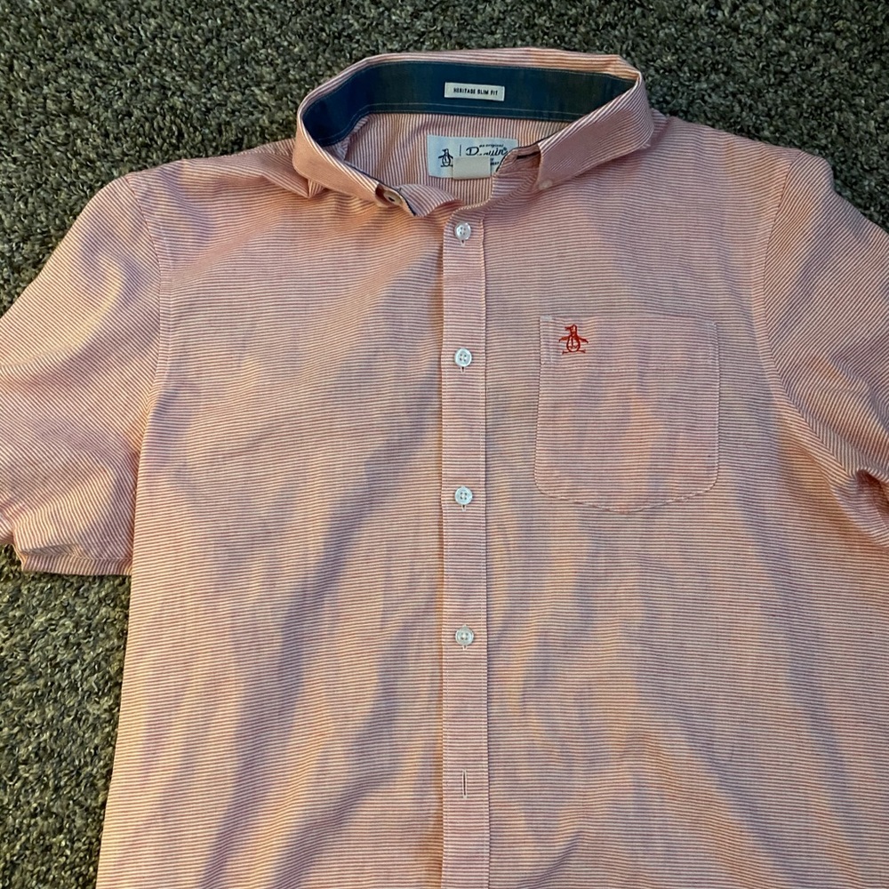 Penguin Brand Short Sleeve Button Down